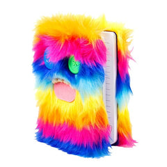 Fugglers Furry Rainbow Plush Lined Notebook (1pc) Simple Fugglers