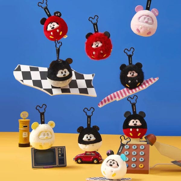 MINISO x Disney: Mickey Mouse "Fun Crash" Series Plush Keychain Blind Box (1pc) Simple MINISO
