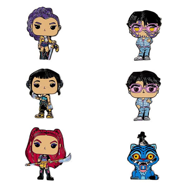 Funko x Loungefly KPop Demon Hunters Mystery Enamel Pin (1pc) Simple KPop Demon Hunters