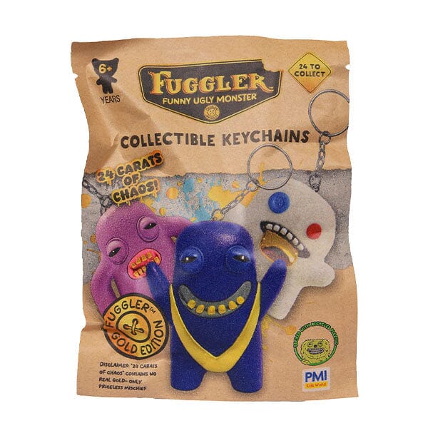 Fuggler Gold Edition Mini Plush Keychain Blind Bag (1pc) Simple Fuggler
