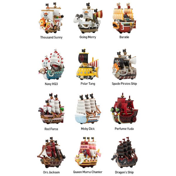 Pop Mart x One Piece: The Grand Line Series Collectible Vehicles Figurine Blind Box (1pc) Simple Pop Mart