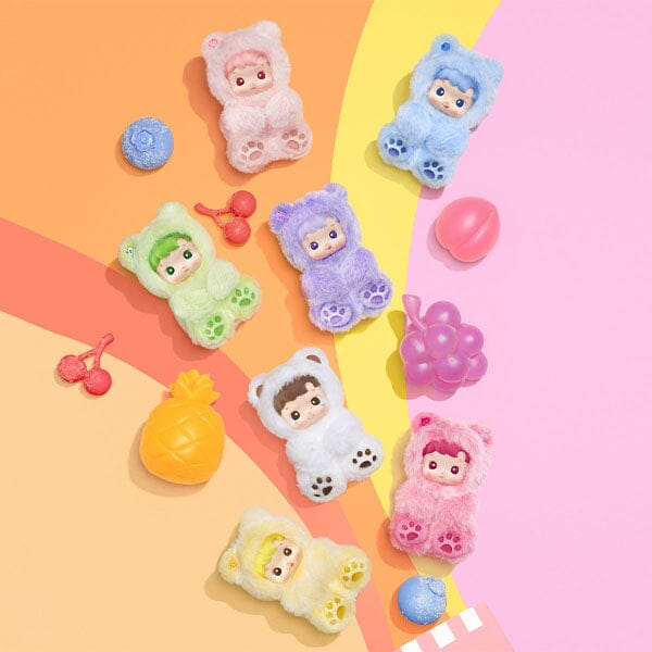 Pop Mart x HACIPUPU: Gummy Bear Series Plush Pendant Keychain Blind Box (1pc) Simple Pop Mart