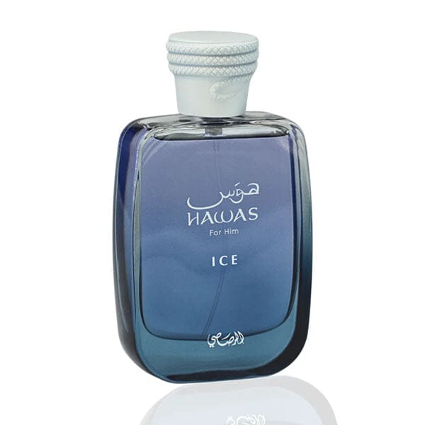 Rasasi Hawas Ice Eau de Parfum Men's Cologne Spray Bottle (100mL) Simple Rasasi