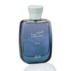 Rasasi Hawas Ice Eau de Parfum Men's Cologne Spray Bottle (100mL) Simple Rasasi