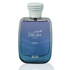Rasasi Hawas Ice Eau de Parfum Men's Cologne Spray Bottle (100mL) Simple Rasasi