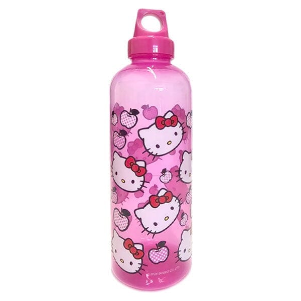 Hello Kitty Sanrio 30oz Transparent Pink Sport Water Bottle Simple Hello Kitty