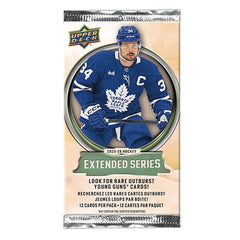 Upper Deck NHL Trading Card Pack Extended Series 2025-26 (1 Pack of 12 Cards) Simple Upper Deck
