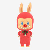 Pop Mart x THE MONSTERS: Giant 2.5-Foot MEGA Labubu TEC 1000% Winter Holiday Flocked Figure Doll (1pc) Simple Pop Mart