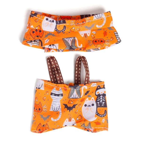 Outfit: Halloween Overalls & Matching Bucket Hat for Dolls - Petite Threads Simple Exclusive