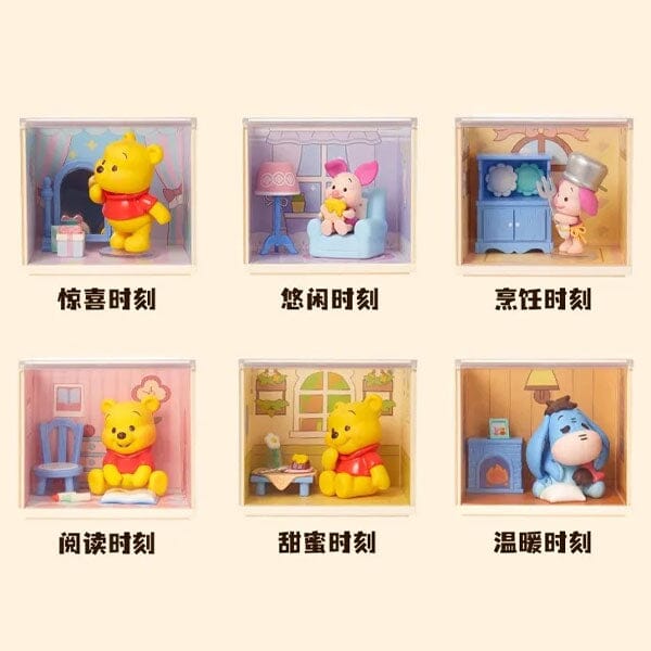 MINISO x Disney: Winnie The Pooh Home Moments Series Collectible Figurine Blind Box (1pc) Simple MINISO