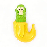 SqueezeSquad Italian Brainrot Taba Deluxe Premium Silicone Squishy Fidget Toy - Monkey Banana Meme Buddy Simple SqueezeSquad