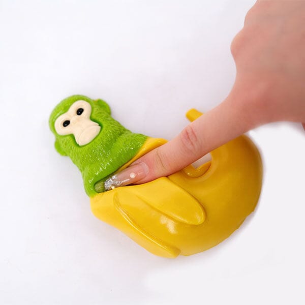 SqueezeSquad Italian Brainrot Taba Deluxe Premium Silicone Squishy Fidget Toy - Monkey Banana Meme Buddy Simple SqueezeSquad
