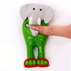 SqueezeSquad Italian Brainrot Taba Deluxe Premium Silicone Squishy Fidget Toy - Elephant Cactus Meme Buddy Simple SqueezeSquad