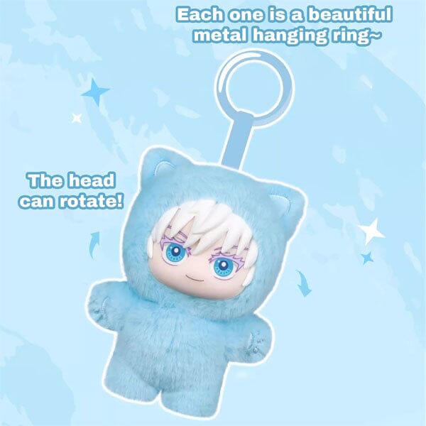 Jujutsu Kaisen Anime Cat Ear Plushie Series Plush Keychain Blind Box (1pc) Simple Jujutsu Kaisen
