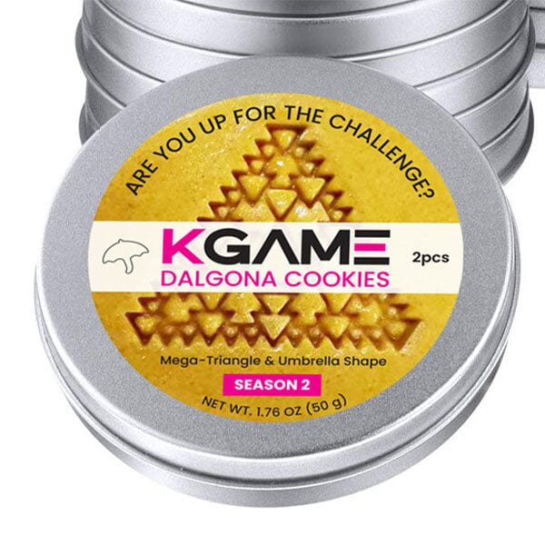 KGAME Dalgona Cookie Tin (Mega Triangle & Umbrella) Season 2 #DalgonaChallenge Simple Exclusive