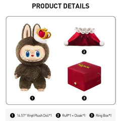 Pop Mart x THE MONSTERS: Giant 14" Labubu "Let's Checkmate" Series Plush Doll (1pc) Simple Pop Mart