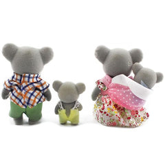 Calico Critters: Outback Koala Family (4pc) Posable Flocked Collectible Figurines Simple Calico Critters