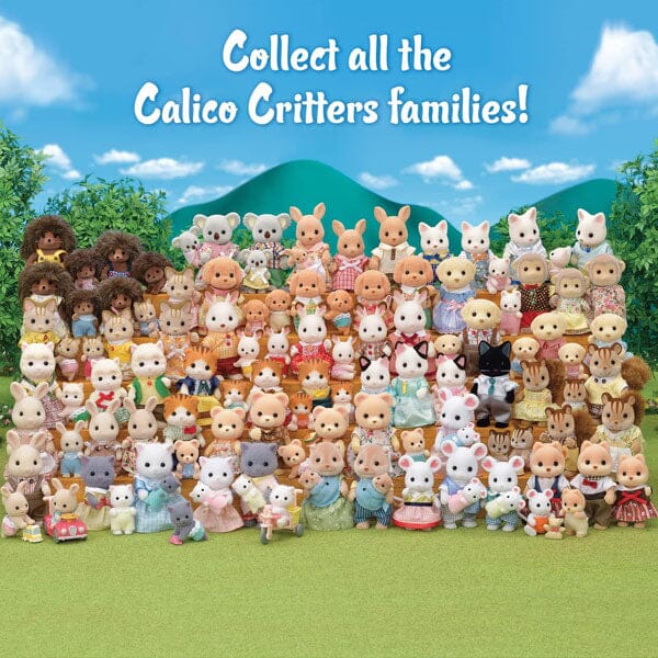 Calico Critters: Outback Koala Family (4pc) Posable Flocked Collectible Figurines Simple Calico Critters