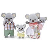Calico Critters: Outback Koala Family (4pc) Posable Flocked Collectible Figurines Simple Calico Critters