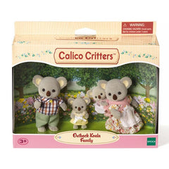 Calico Critters: Outback Koala Family (4pc) Posable Flocked Collectible Figurines Simple Calico Critters