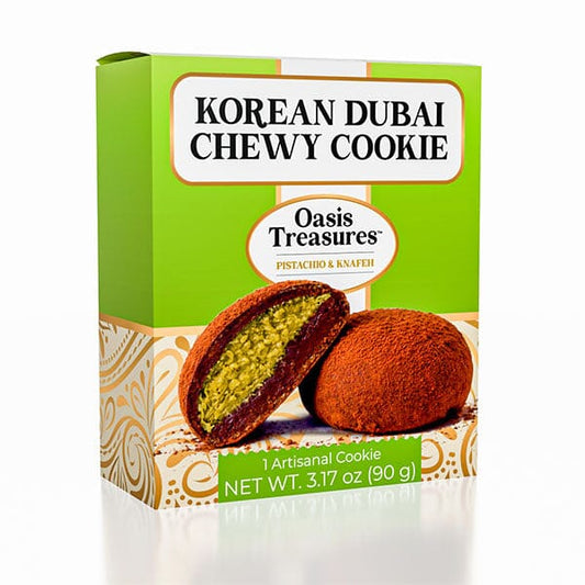 Dubai Chocolate Flavor Korean Chewy Cookie by Oasis Treasures (90g) Simple Oasis Treasures