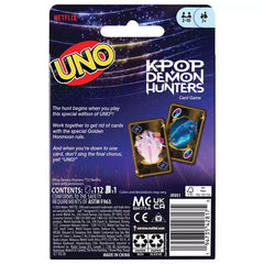 UNO KPop Demon Hunters Special Edition Card Game By Mattel Simple KPop Demon Hunters