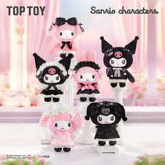 TOP TOY x Sanrio: Kuromi & My Melody "Angel Garden" Series Plush Keychain Blind Box (1pc) Simple TOP TOY