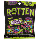 Rotten Sour Gummy Worm Candy Simple Rotten