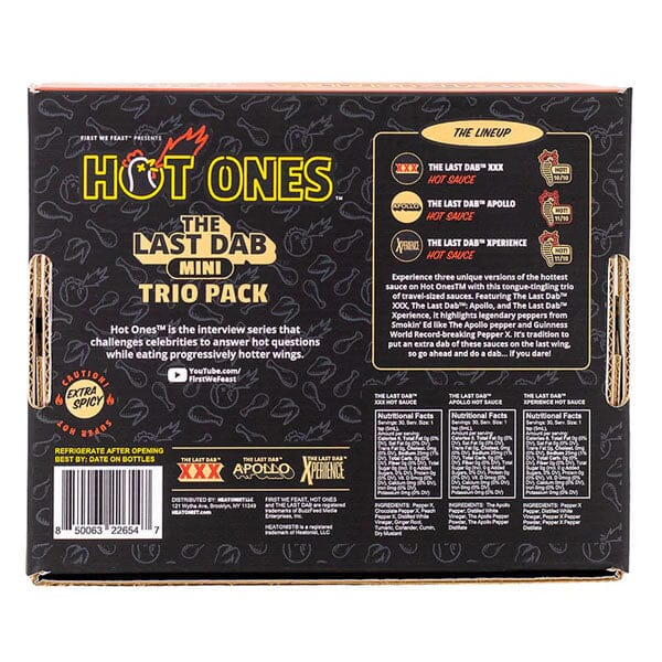 Hot Ones® "The Last Dab" Mini Hot Sauce Trio Pack Sampler | As Seen On Youtube Simple Hot Ones