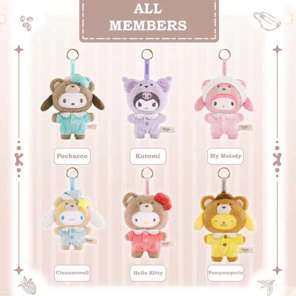 TOP TOY x Sanrio: "Latte Baby" Series Plush Keychain Blind Box (1pc) Simple TOP TOY