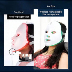 7-in-1 LED Light Therapy Wireless Face Mask Simple Exclusive
