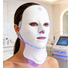 RevivaRay 7-in-1 LED Light Therapy Face + Neck Beauty Mask Simple Reviva