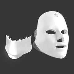 RevivaRay 7-in-1 LED Light Therapy Face + Neck Beauty Mask Simple Reviva