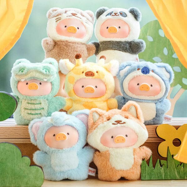 TOYZERO+ x Lulu The Piggy: Animal Party Puppet Show Series Plush Keychain Blind Box (1pc) Simple TOYZEROPLUS