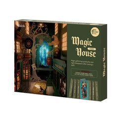 Rolife Book Nook LED Magic House DIY Kit (216pc) Simple Rolife