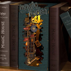 Rolife Book Nook LED Magic House DIY Kit (216pc) Simple Rolife