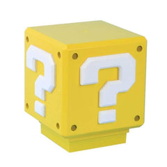 Paladone Super Mario Bros Question Mark Box Mini 3" Novelty Tabletop Touch Lamp Simple Paladone