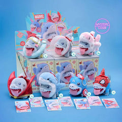 Marvel Jeff the Land Shark Cosbi Keychain Plush Toy Pendant Blind Box (1pc) Simple Pingu