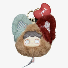 MayMei Once Forgotten Corners Series Kawaii Plush Doll Head Keyring Blind Box (1pc) Simple Nommi