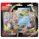 Pokémon TCG: Mega Evolution Three-Booster Blister (30 Cards & Bonus Foil Promo Card) Simple Pokémon