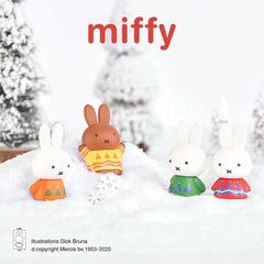 Miffy Winter Series Collectible Figurine Blind Box (1pc) Simple Miffy