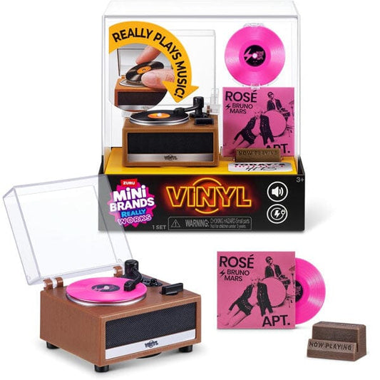 ZURU 5 Surprise Really Works!: Vinyl Series 1 Playset Mini Record Player Simple ZURU