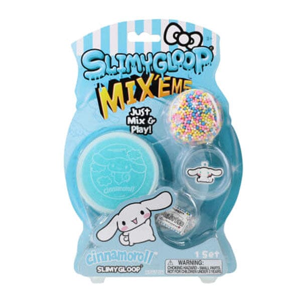 Sanrio Hello Kitty & Friends SlimyGloop Mix'Ems Pre-Made Slime & Accessories Kit (2.5oz) Multiple Styles Preorder Showcase Cinnamoroll Blue Slime Kit