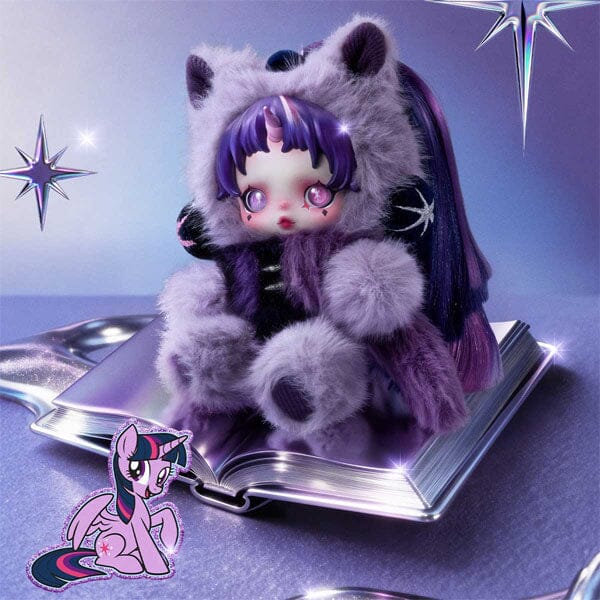 Pop Mart x Skullpanda: My Little Pony Series Plush Keychain Blind Box (1pc) Simple Pop Mart