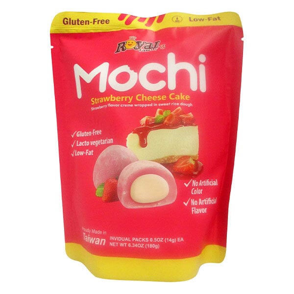 Royal Family Mochi Rice Treats (12pc) Strawberry Cheesecake Simple Royal Family
