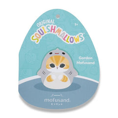 Squishmallows Super Soft Plush Toys 8" Mofusand in Gordon the Shark Suit Simple Squishmallows