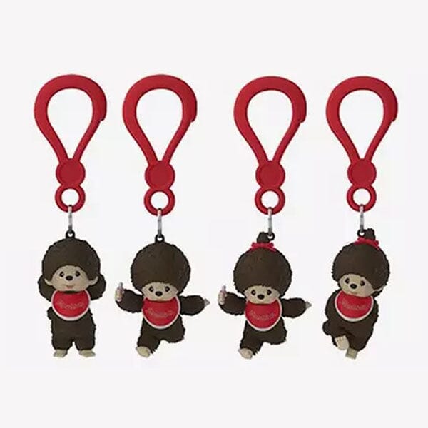 Monchhichi Flocked Backpack Pendant Hanger Blind Box (1pc) Simple Monchhichi