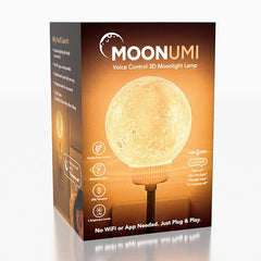 MoonUmi Voice Control 3D Moon Light Nightlight Lamp (1pc) Simple Exclusive