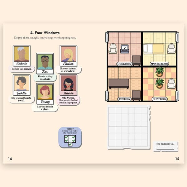 Murdoku Volume 1 Puzzle Book 80 Murder Mystery Logic Puzzles Simple Murdoku
