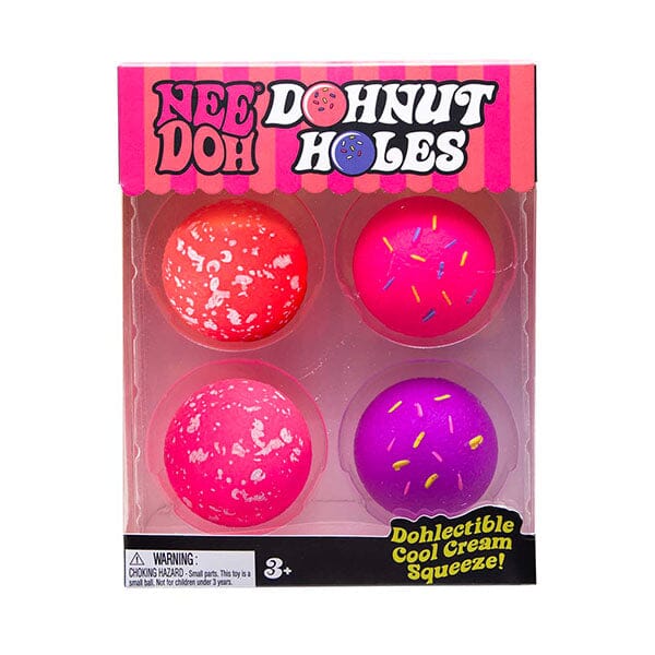 Nee Doh DohNut Holes Mini Squishy Fidget Toys (4pc) Simple Nee Doh